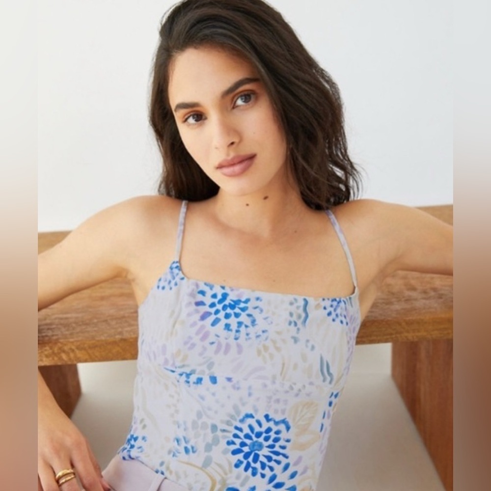 Wilfred Blue and Purple Floral Camisole